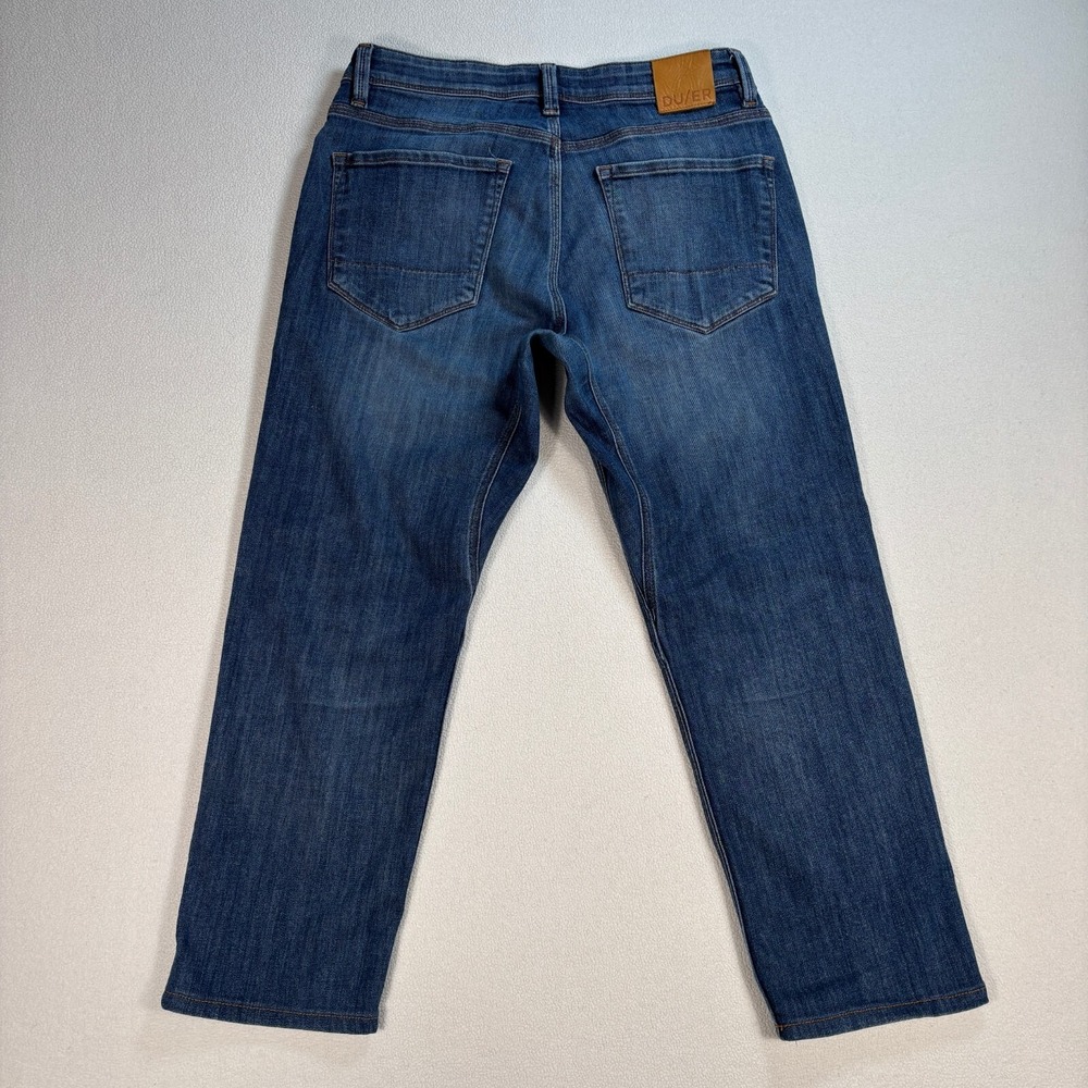 DU/ER Jeans Men's 32x25 Blue L2X Slim Fit Stretch Tapered Performance Denim DUER - Picture 2 of 16